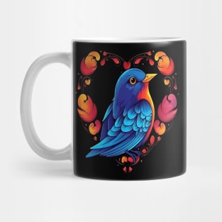 Eastern Bluebird Valentine Day Mug